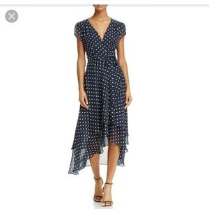 Betsey Johnson polka dot wrap dress size 10
